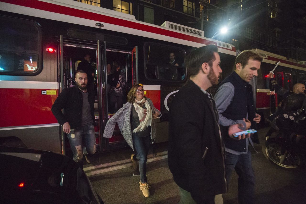 This Toronto rock band played a concert on a packed streetcar
