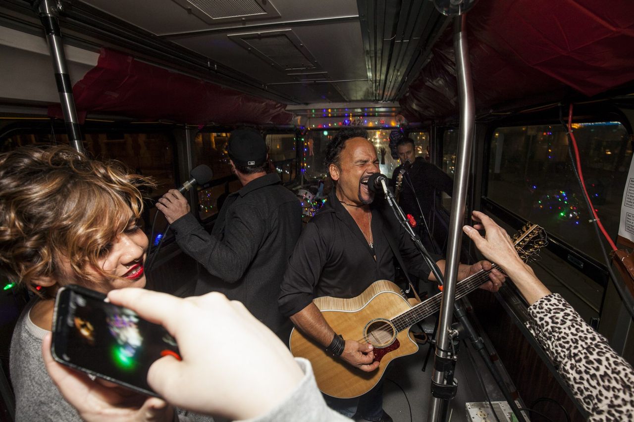 This Toronto rock band played a concert on a packed streetcar