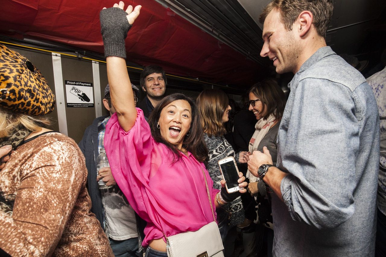 This Toronto rock band played a concert on a packed streetcar