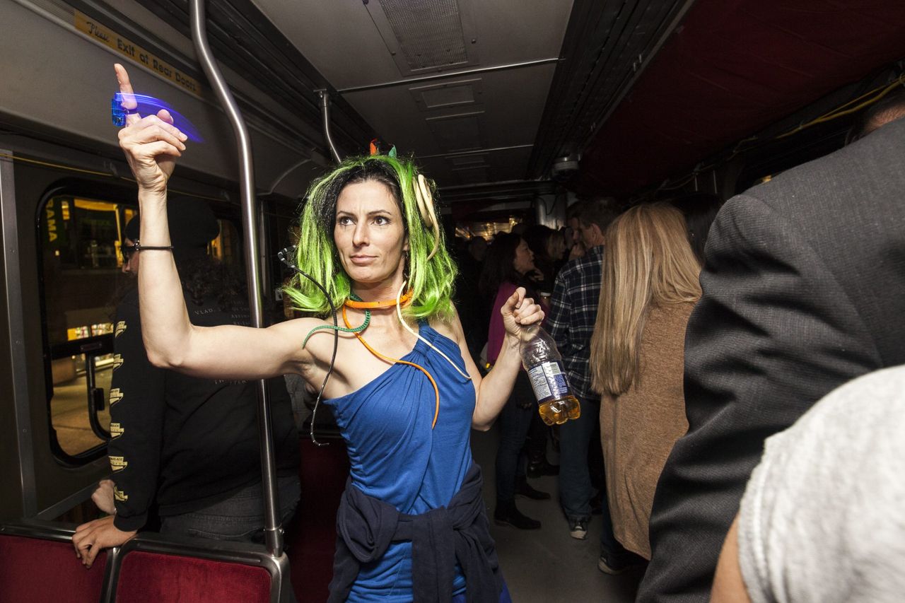 This Toronto rock band played a concert on a packed streetcar