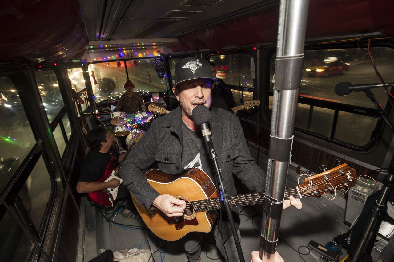 This Toronto rock band played a concert on a packed streetcar