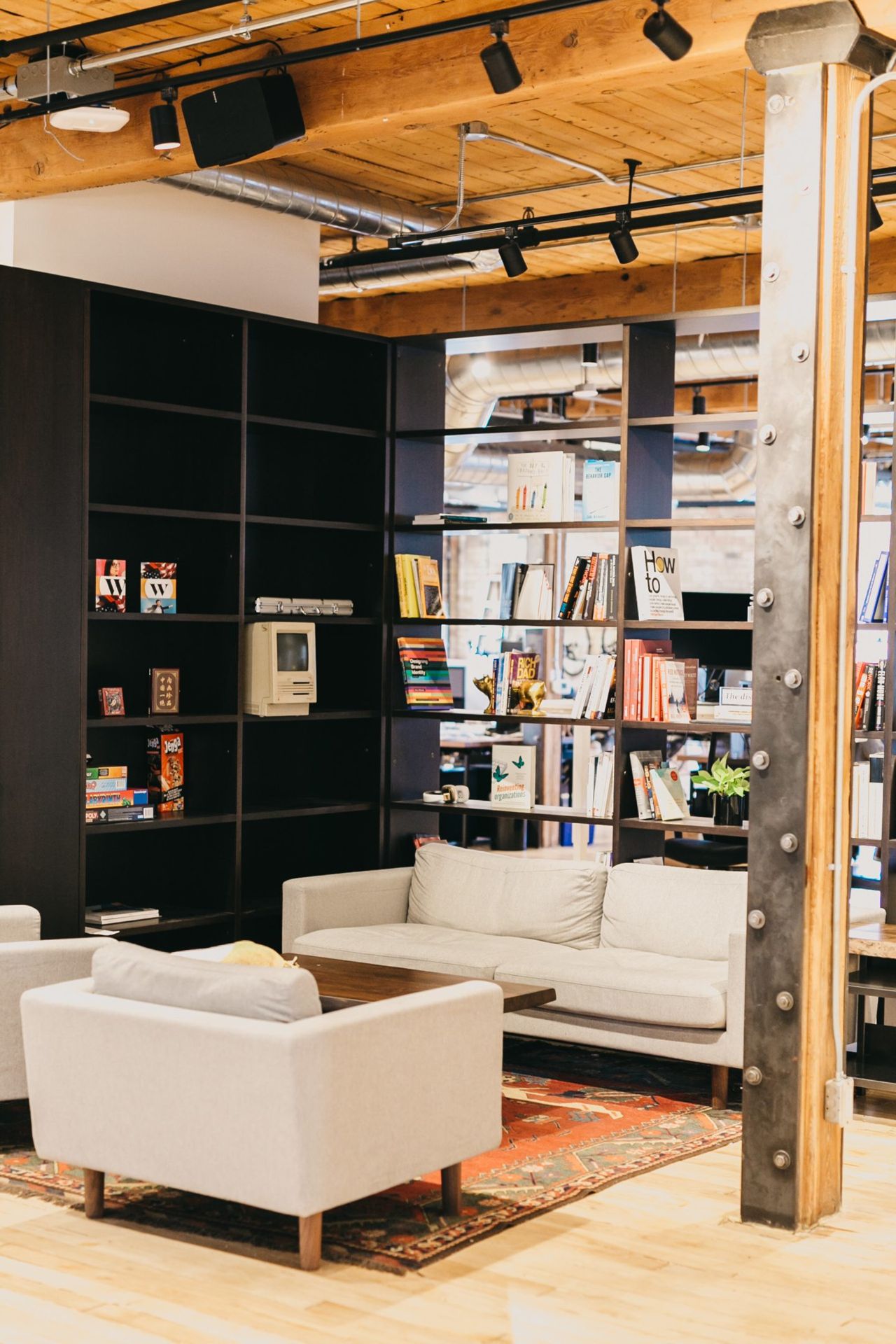 Inside Wealthsimple's new office, with a cozy library, sushi boats and free popsicles