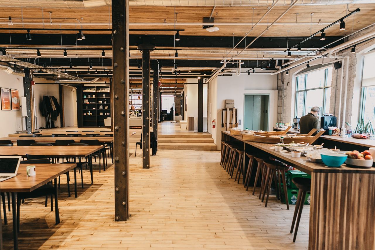 Inside Wealthsimple's new office, with a cozy library, sushi boats and free popsicles