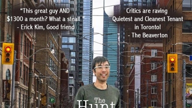 This guy put himself on a movie poster to get landlords to notice him—and it worked