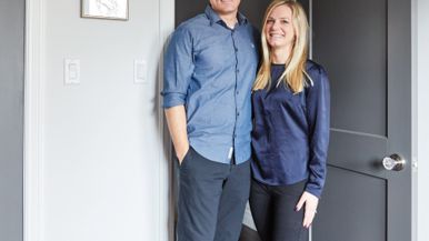 How a couple did their own home renovation and got married in the same year