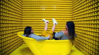 Inside the Happy Place, a new pop-up at Harbourfront with a giant confetti dome and cookie room