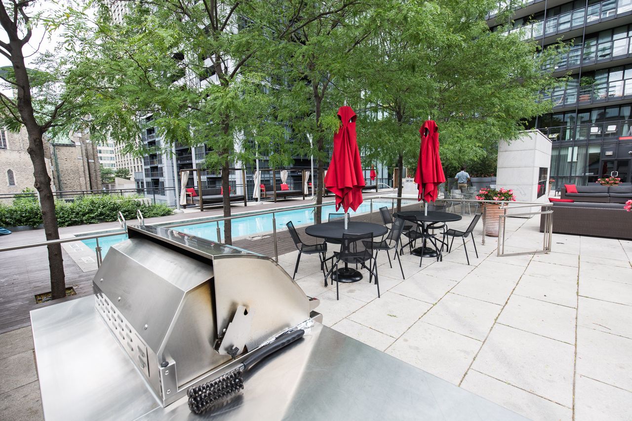 Condo swimming spots: A barbecue-friendly terrace pool at X Condominium