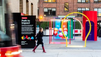 The Scotiabank Art Exhibit, #PathToImpact, is popping up on King West