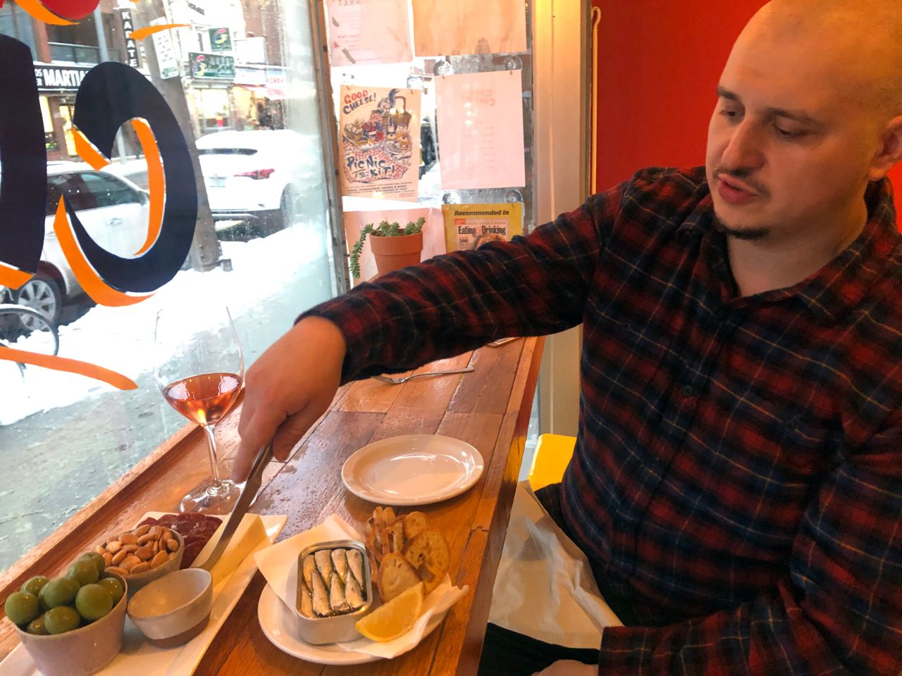 Where chef Jesse Vallins gets stewed oxtail, katsu sandos and cheese fondue in the east end