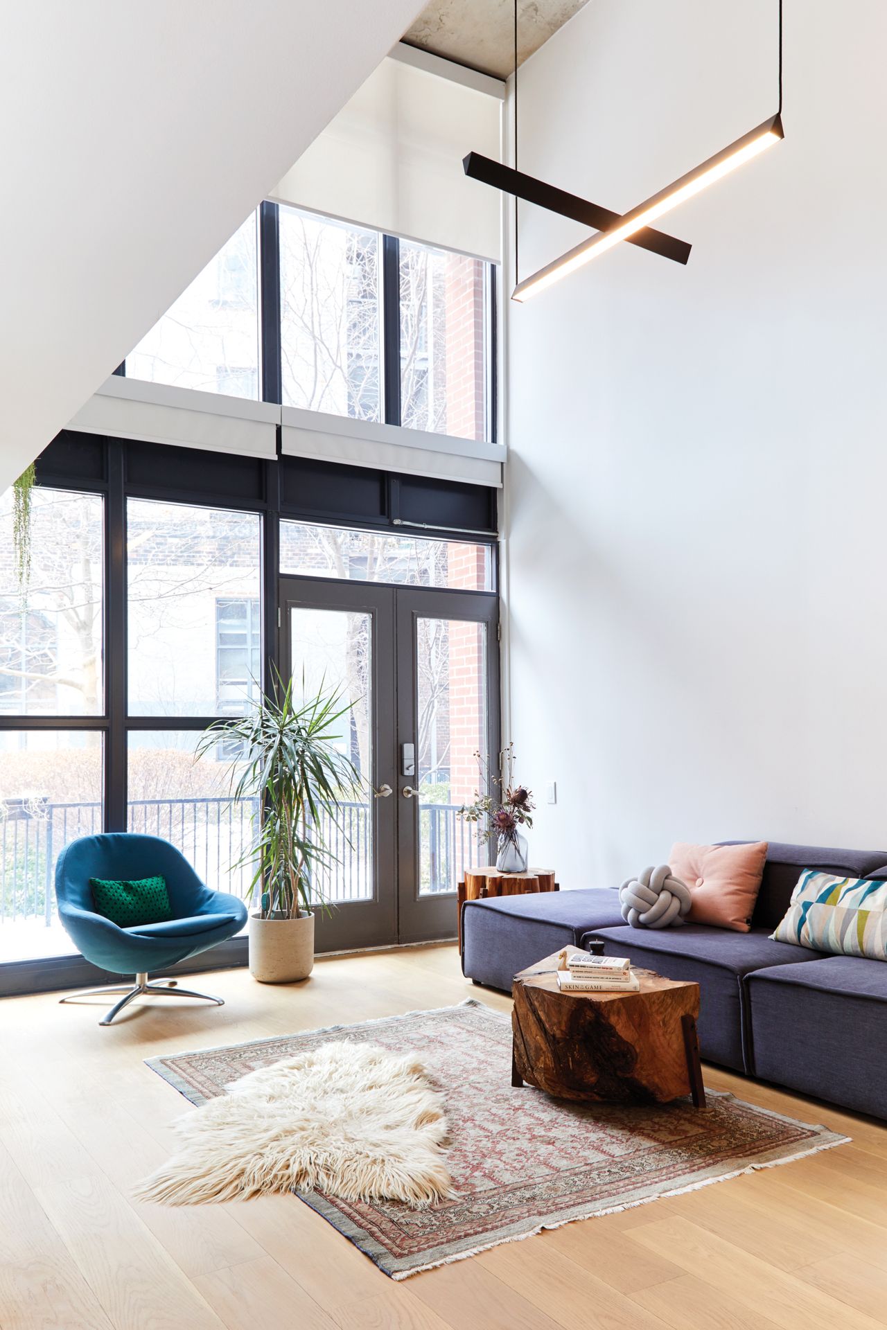 How to squeeze a growing family into an odd-shaped loft