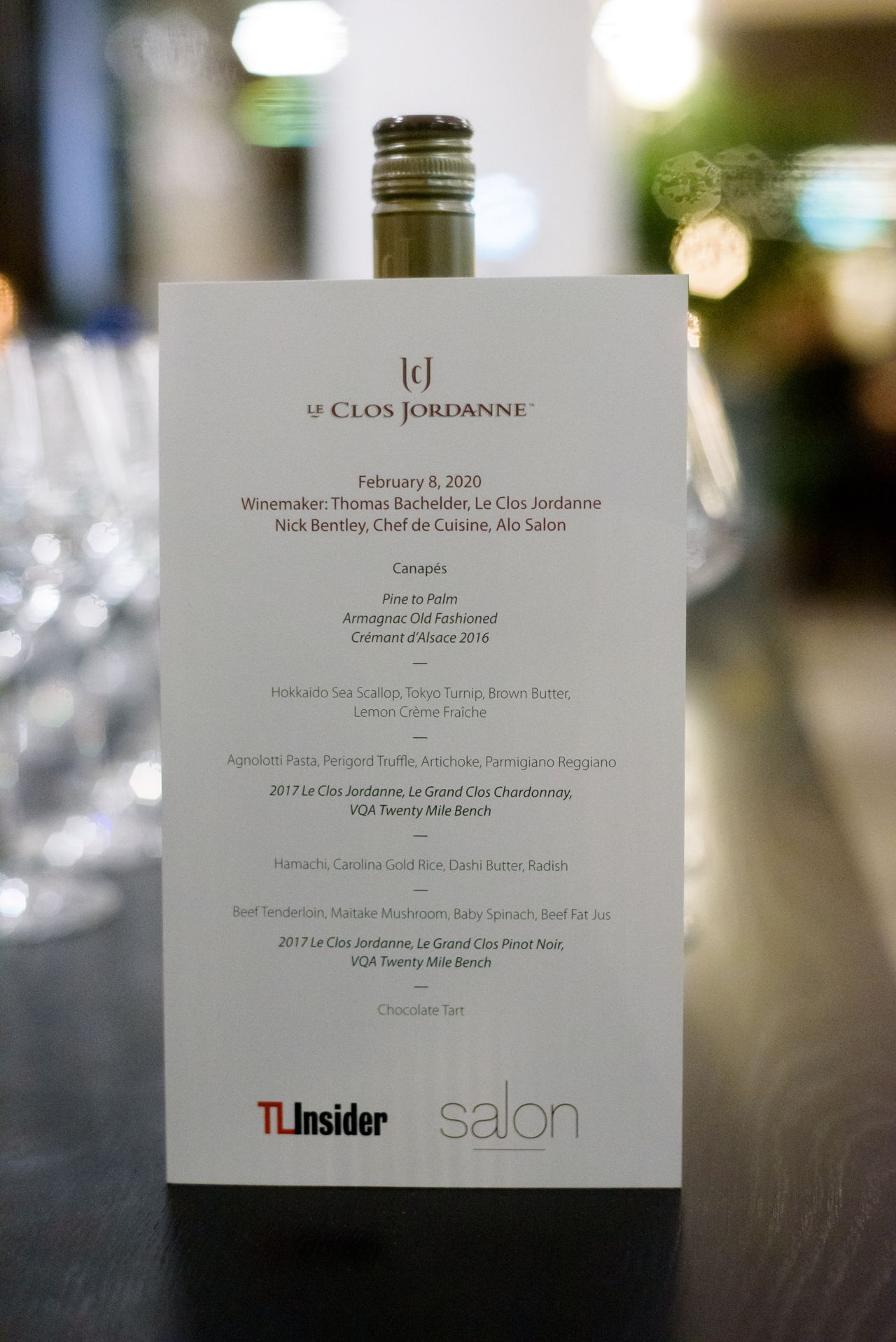 What went down at TL Insider’s one-of-a-kind dinner with winemaker Thomas Bachelder, in Alo’s stunning new private event space