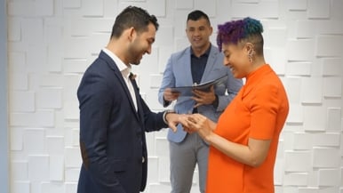 When this couple had to cancel their wedding, they threw a tiny socially distanced ceremony instead