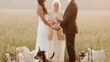 Real Weddings: How this couple planned a dreamy, off-the-grid elopement at a former buffalo farm