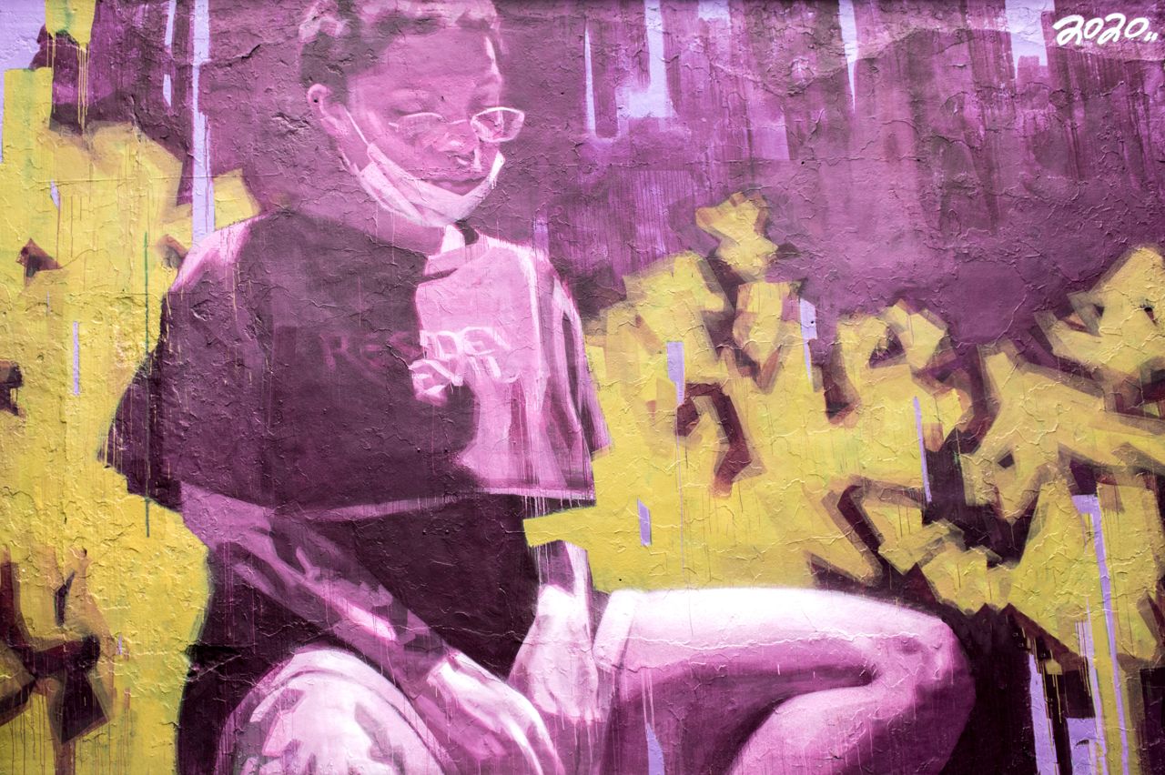 Ten striking new murals honouring front-line workers have popped up across the city