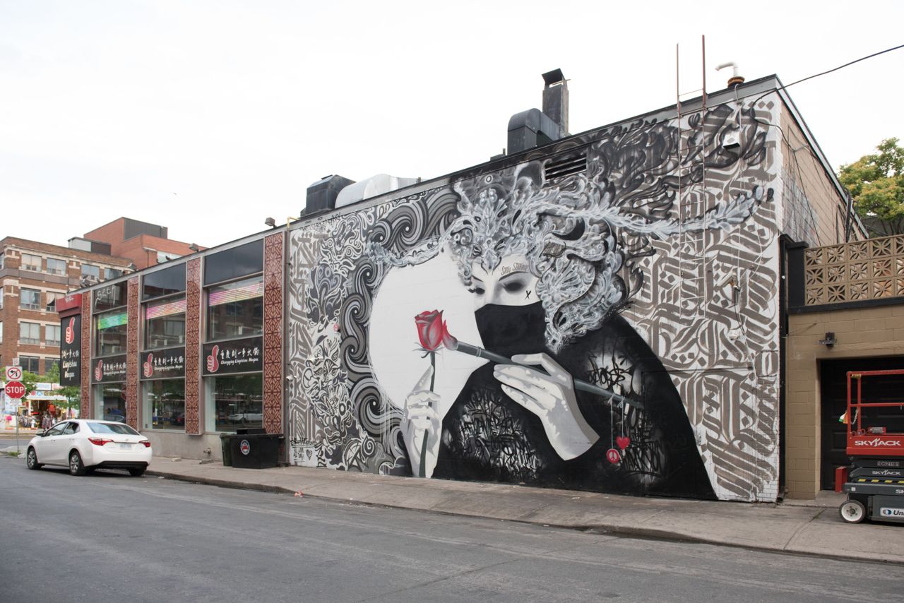 Ten striking new murals honouring front-line workers have popped up across the city