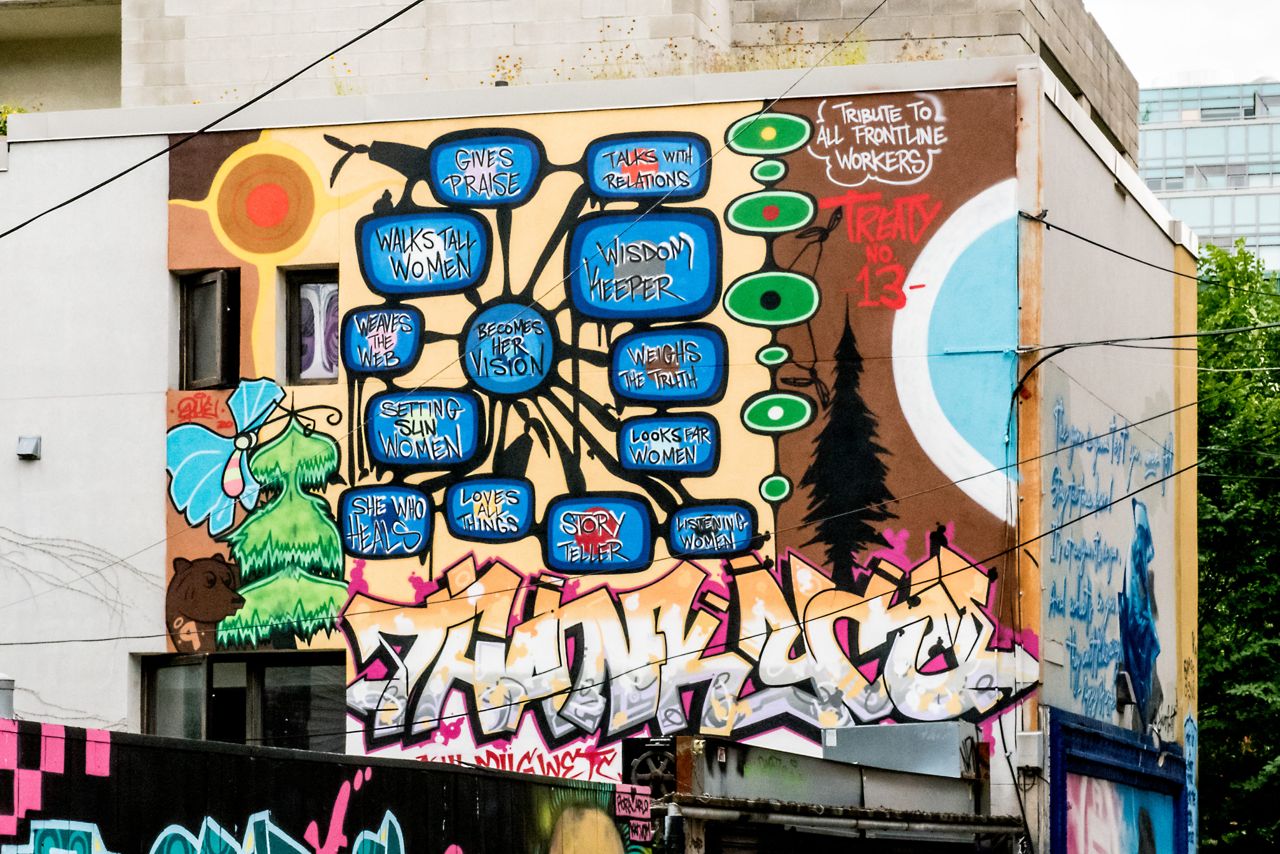 Ten striking new murals honouring front-line workers have popped up across the city