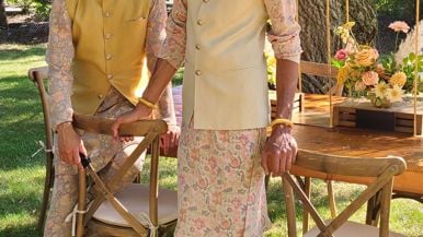 Real Weddings: Inside a zero-waste same-sex backyard wedding