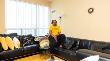 This shelter worker and part-time interpreter makes $65,000 a year. How does she spend it during the pandemic?