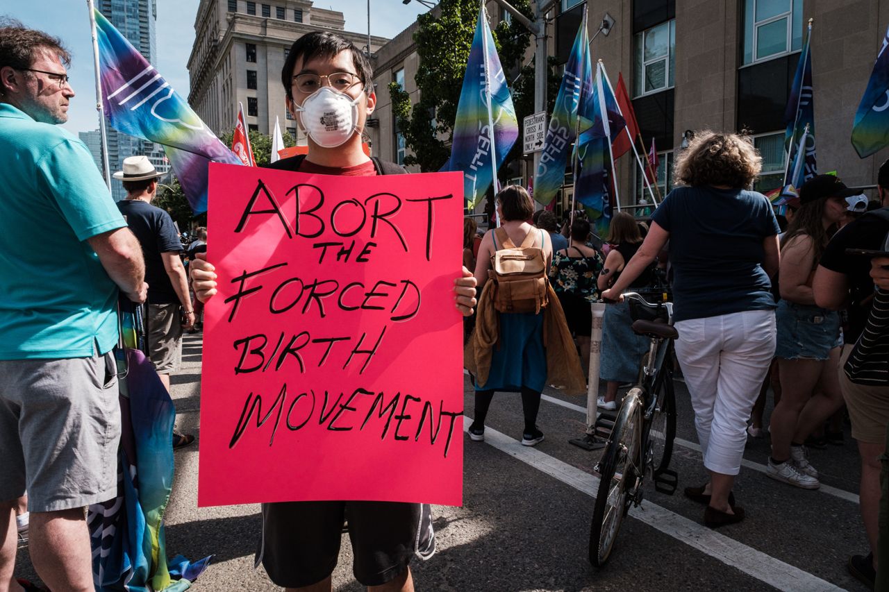 "The same thing could happen here any day": Scenes from this weekend's pro-choice rally