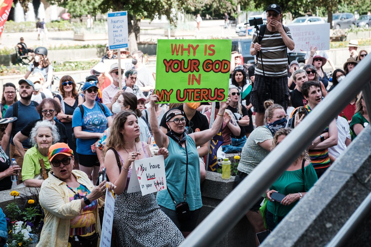 "The same thing could happen here any day": Scenes from this weekend's pro-choice rally