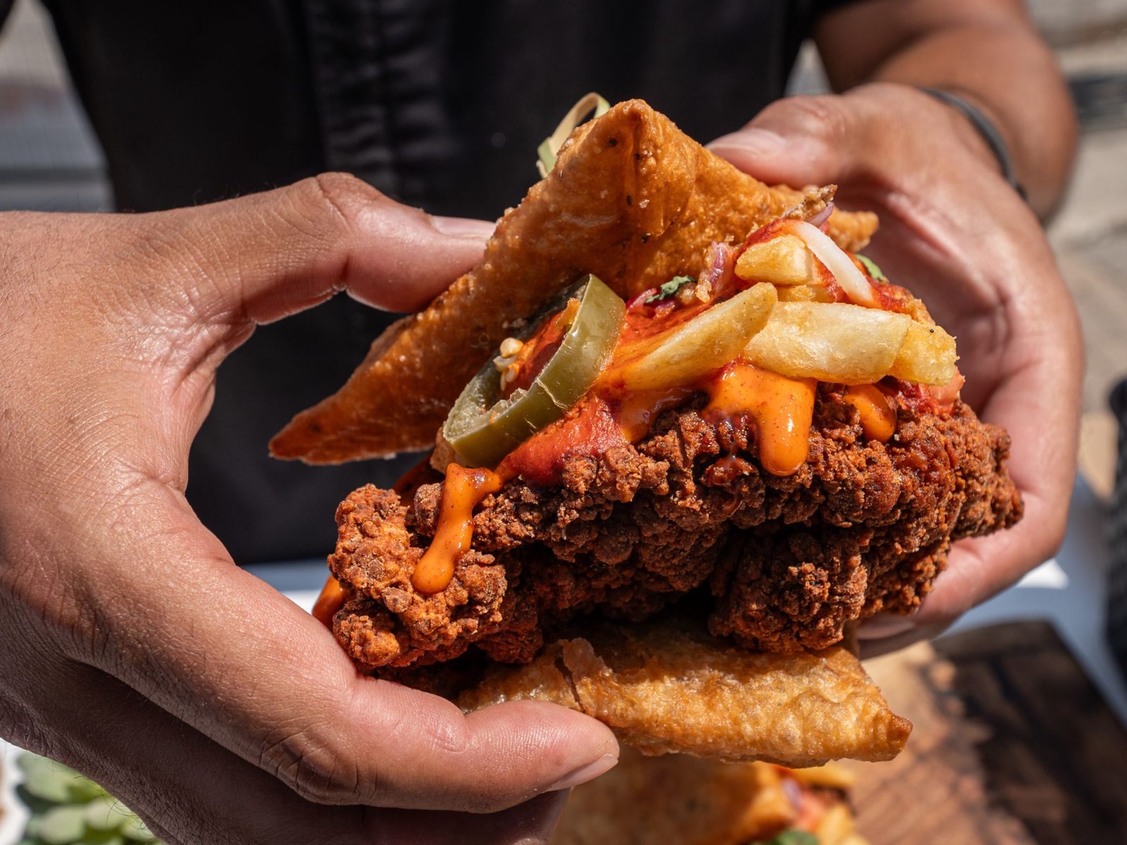 Cheeseburger ice cream, four-pound tacos, deep-fried pizza and
