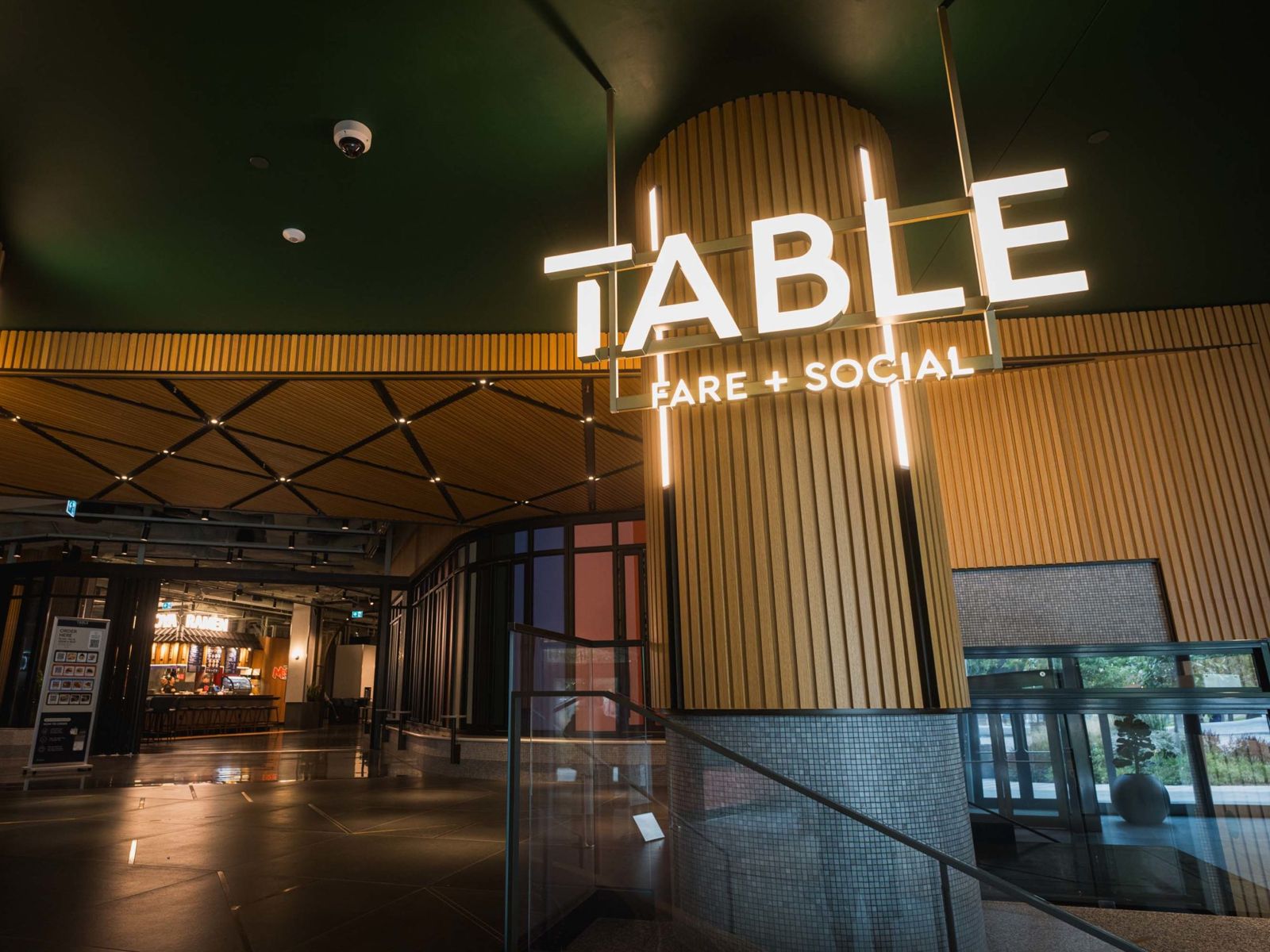 Entrance to TABLE Fare + Social Food Hall at CIBC SQUARE