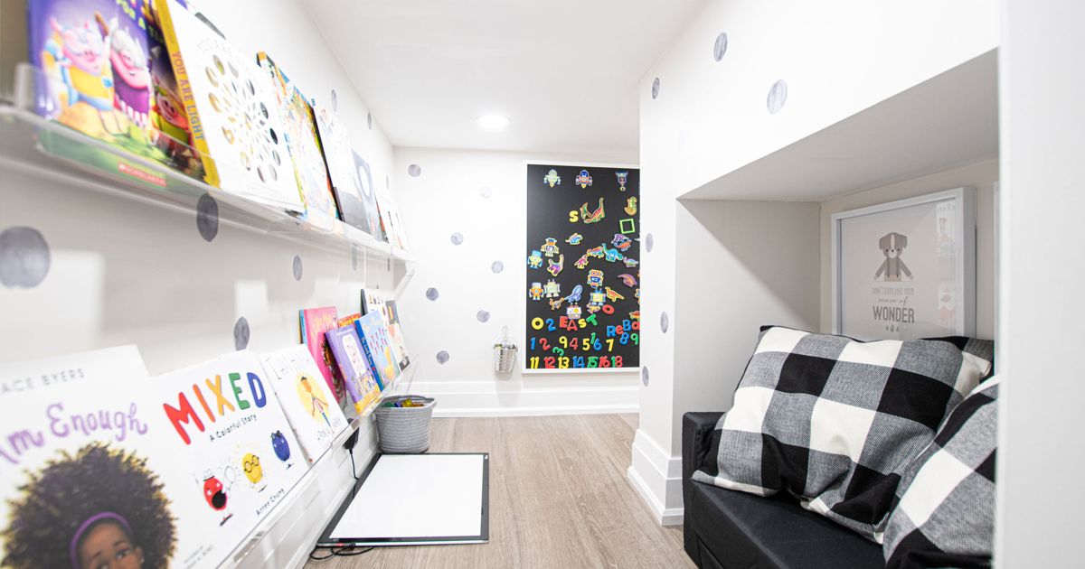 This designer transformed an understair storage space into a kids