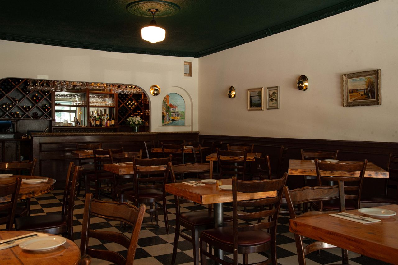 The dining room of Burdock Brewery's new Kensington Market location