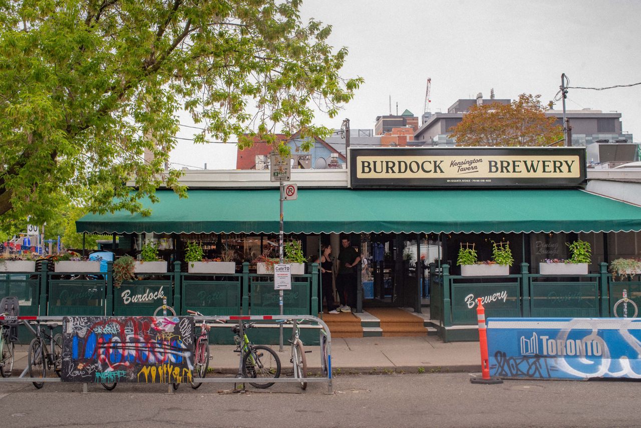 The exterior of Burdock Brewery's new Kensington Market bar and restaurant