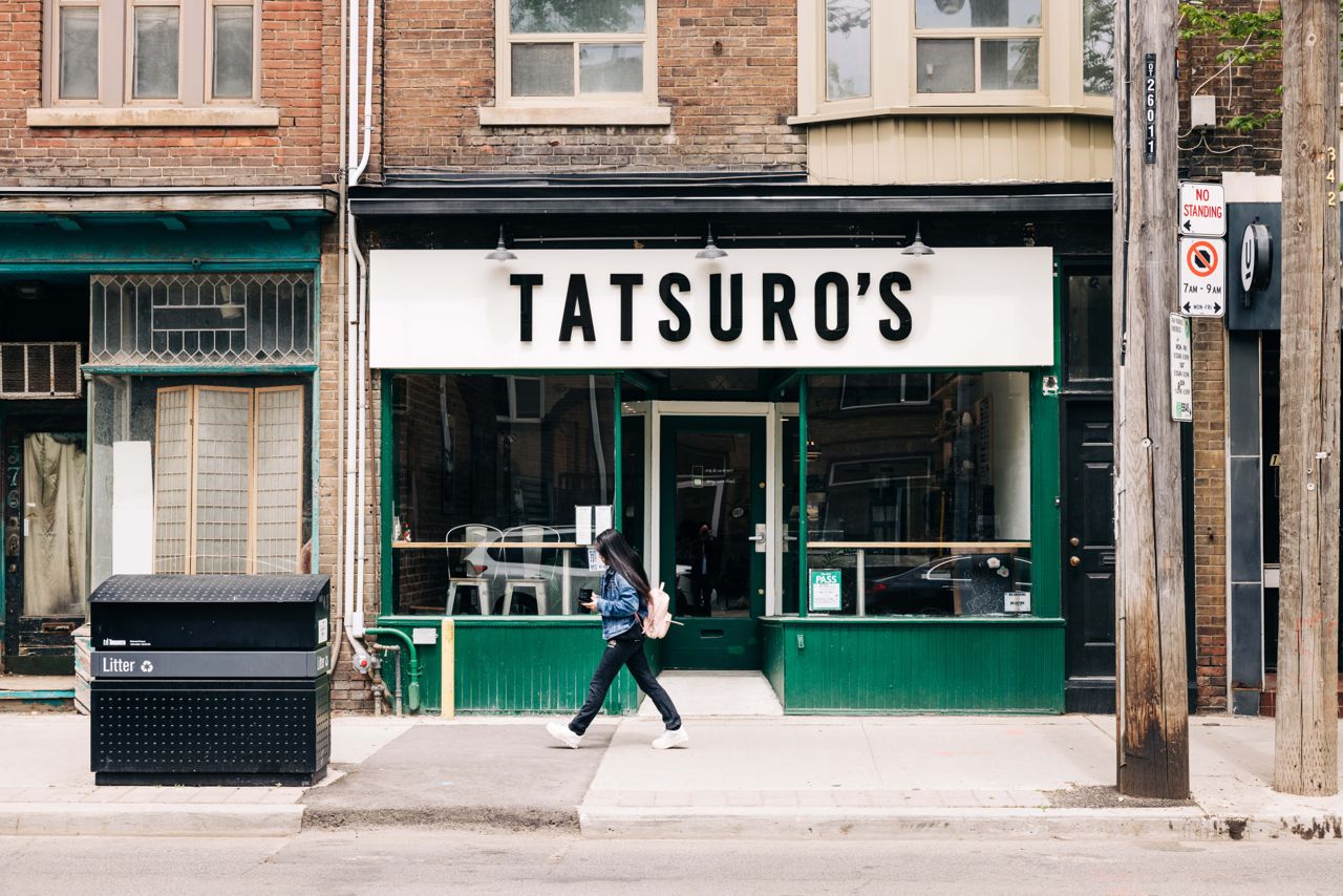 The exterior of Tatsuro's, a diner in Toronto