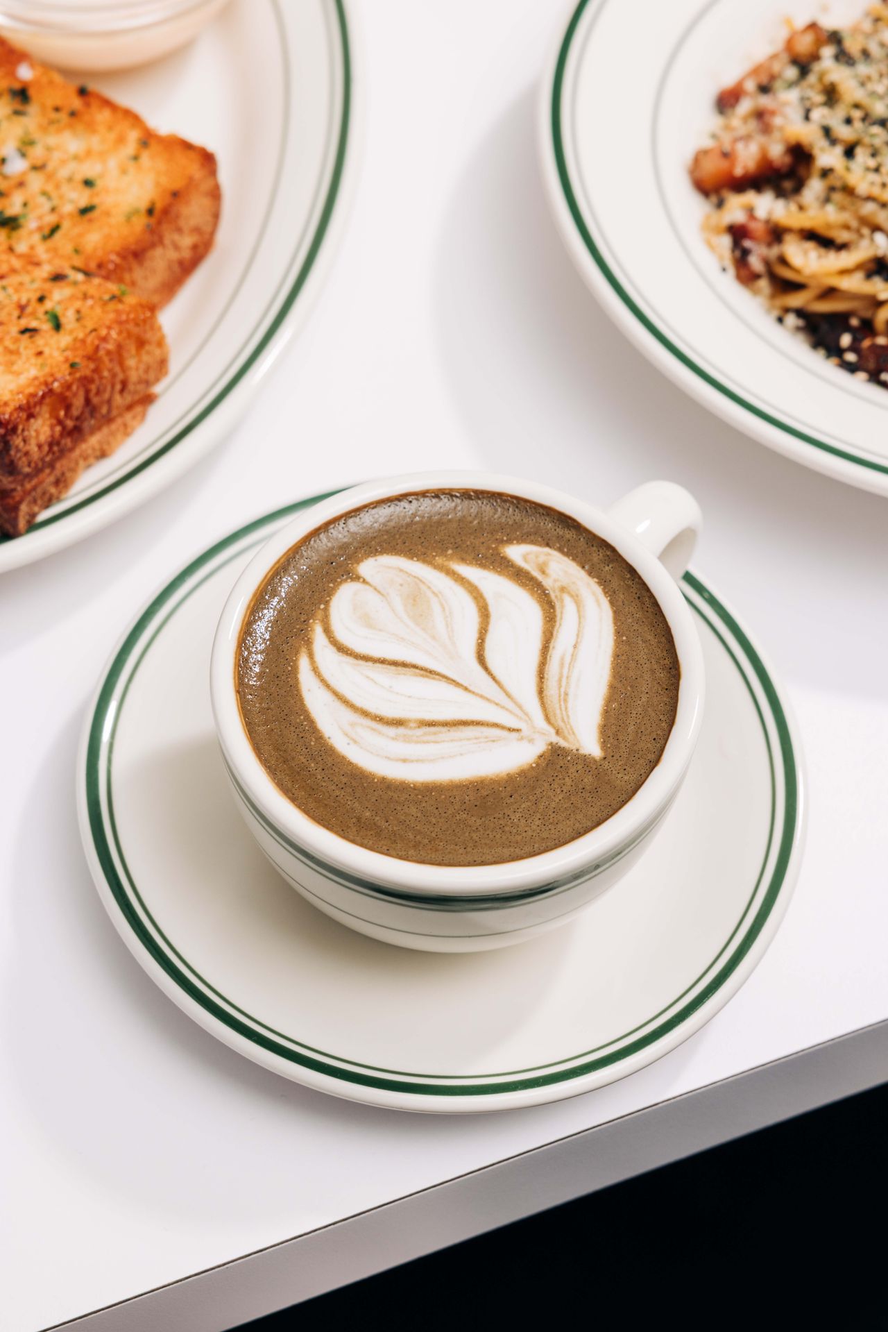 A hojicha latte