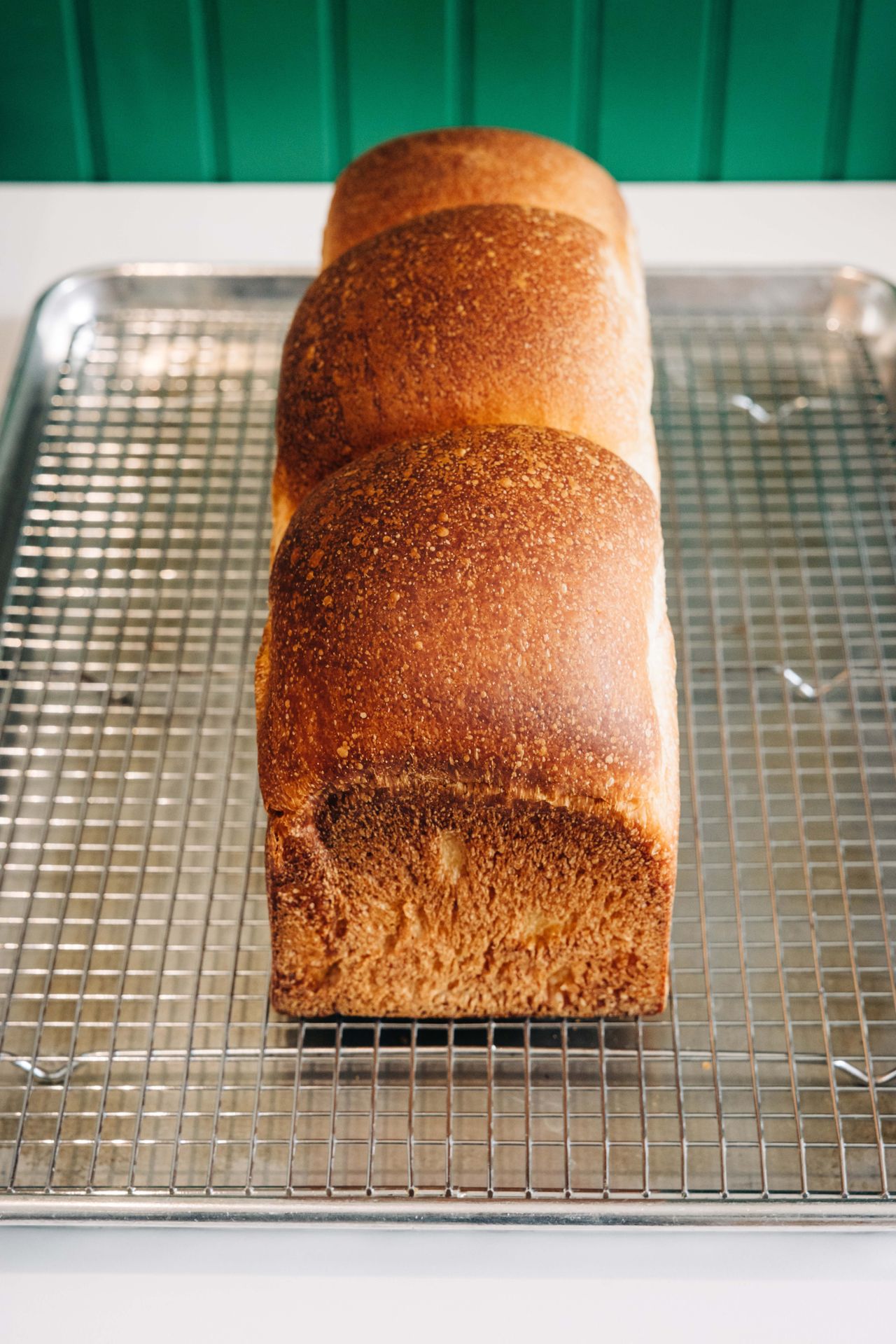 A loaf of shokupan bread
