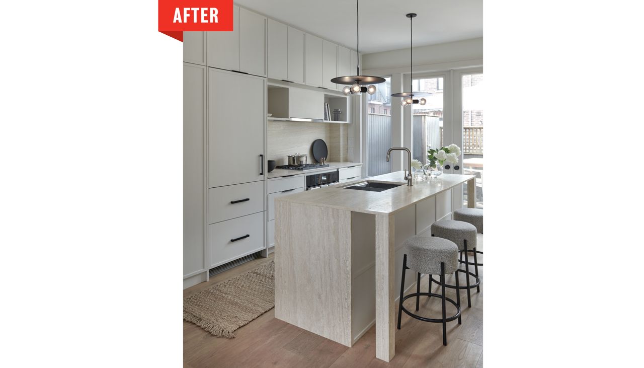 How a family transformed their dated Woodbridge townhouse into a moody delight