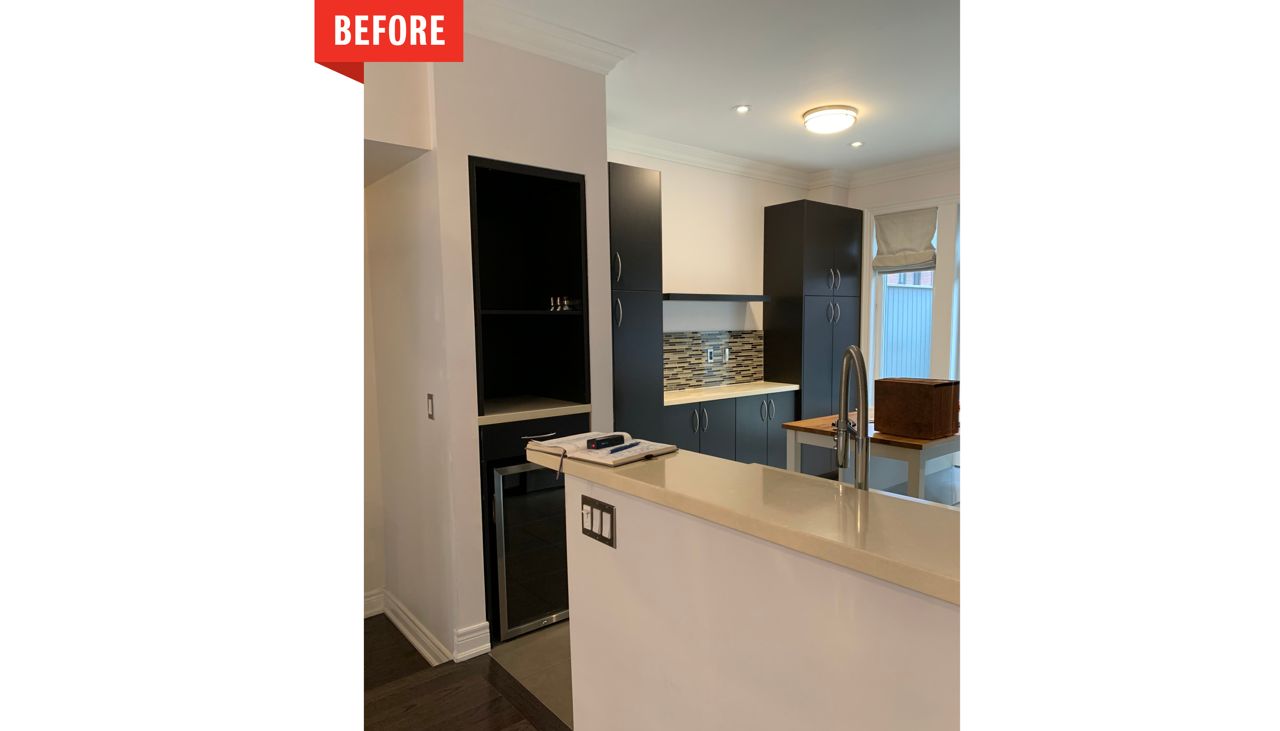 How a family transformed their dated Woodbridge townhouse into a moody delight