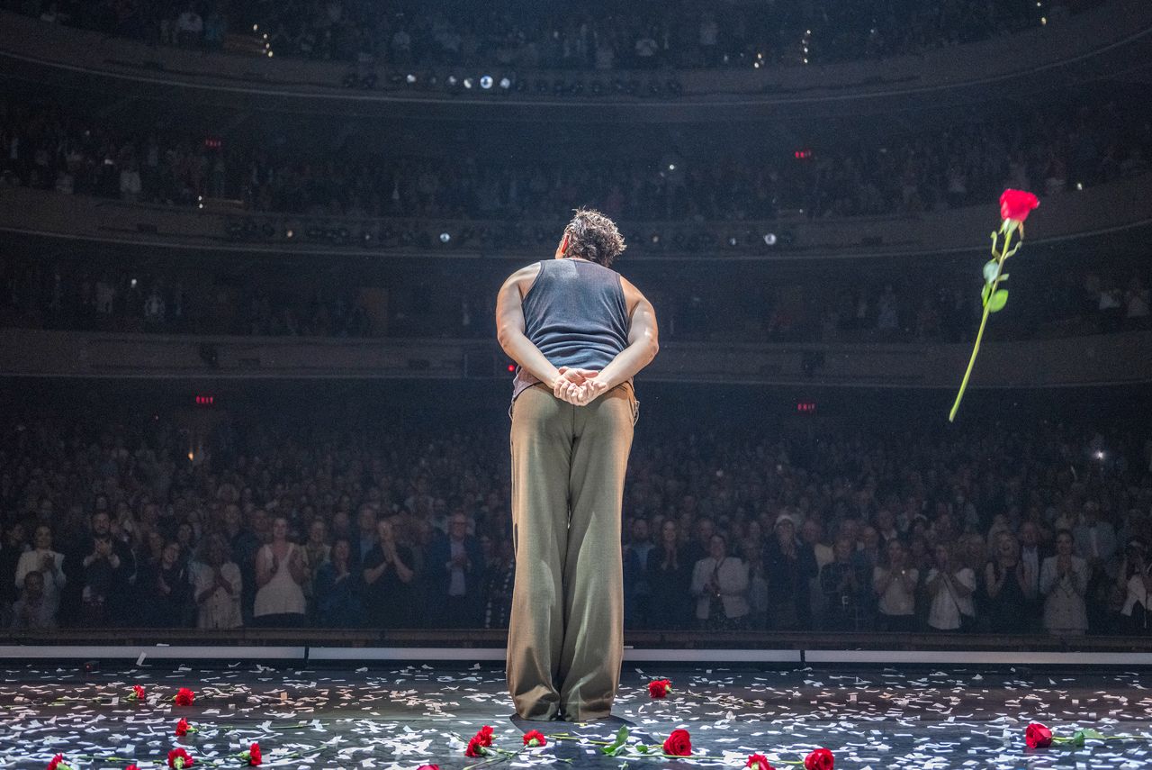 Guillaume Cote takes a bow after his final performance with the National Ballet of Canada