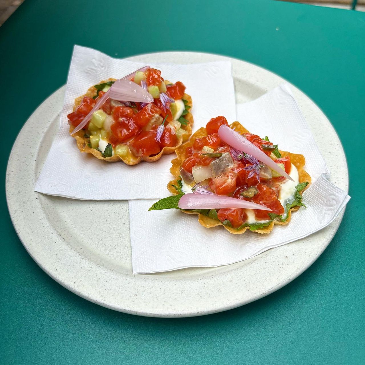 Snacks from a recent Bar Les Incompetents popup at Sunnys Chinese in Toronto