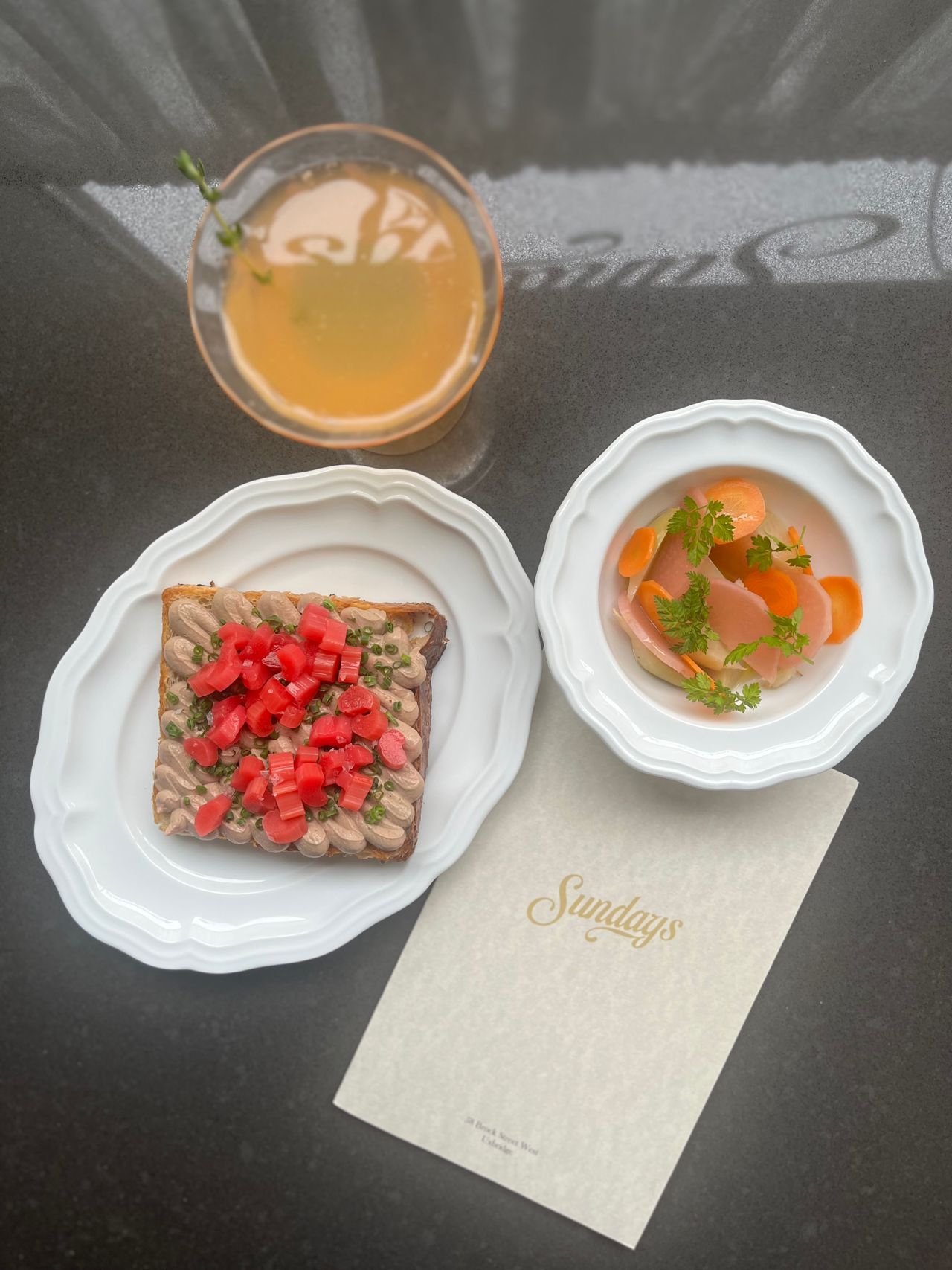 Small plates and a cocktail at Sundays, a restaurant in Uxbridge, Ontario