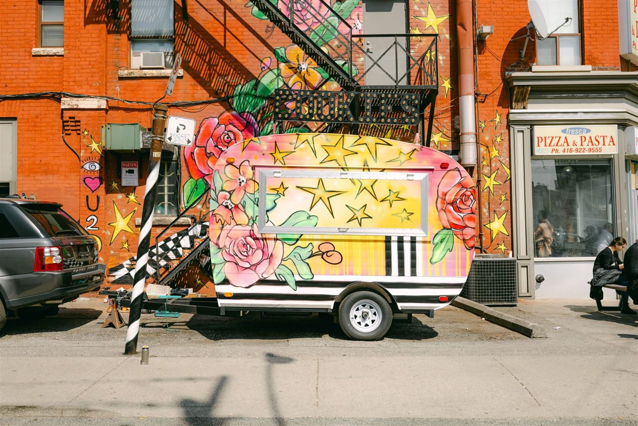 Robert Street Cookies, a colourful caravan that's also a bakeshop