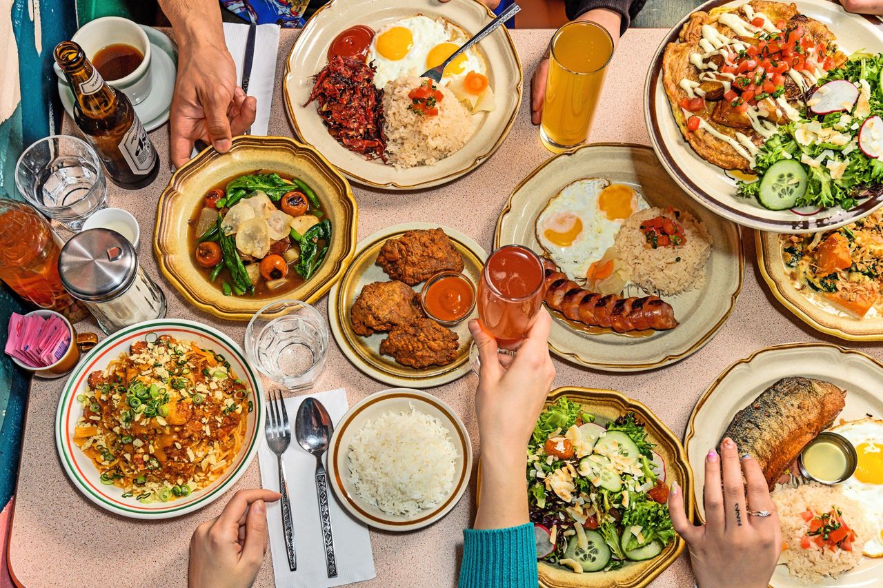 A spread at BB's, a Filipino diner in Toronto
