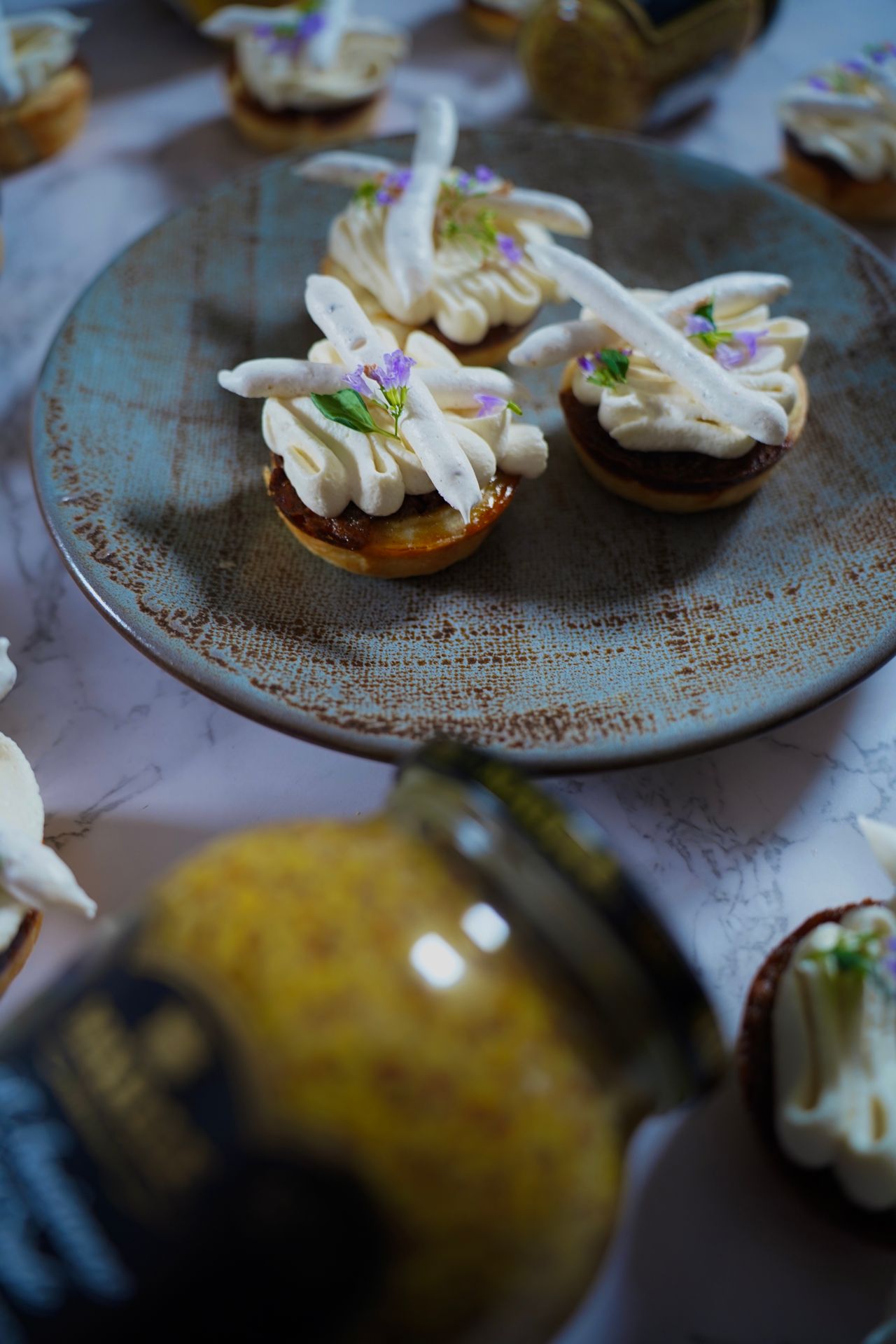 Chef Romain Avril's honey mustard butter tart