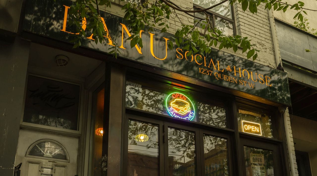 The exterior to Danu Social House, a bar in Parkdale