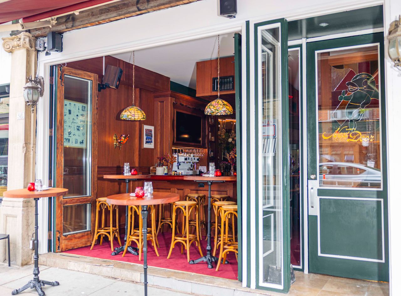 The exterior and patio at Danny's Next Door