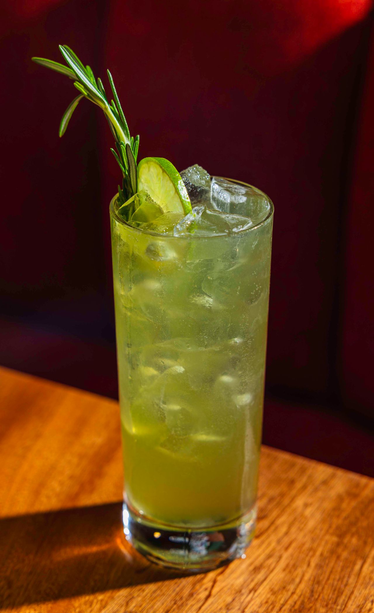 The Melon Mule is a mix of melon liqueur, fresh rosemary, lime juice and Ketel One vodka