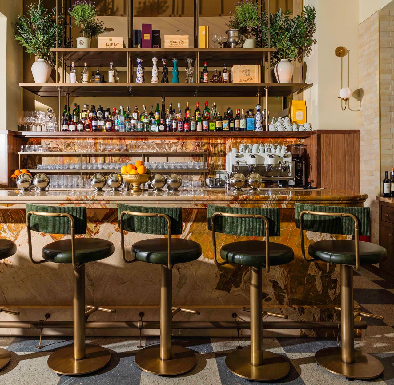 The bar at Florin in Toronto