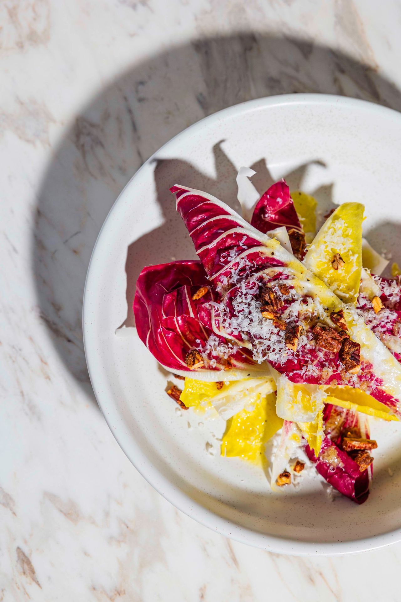 A radicchio and endive salad