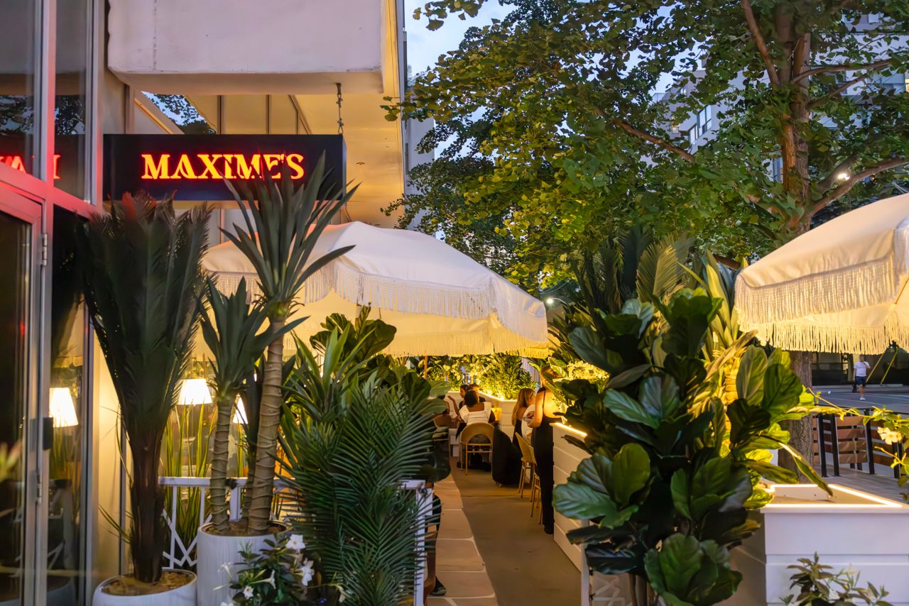 The patio at Maxime's, a steakhouse in Toronto
