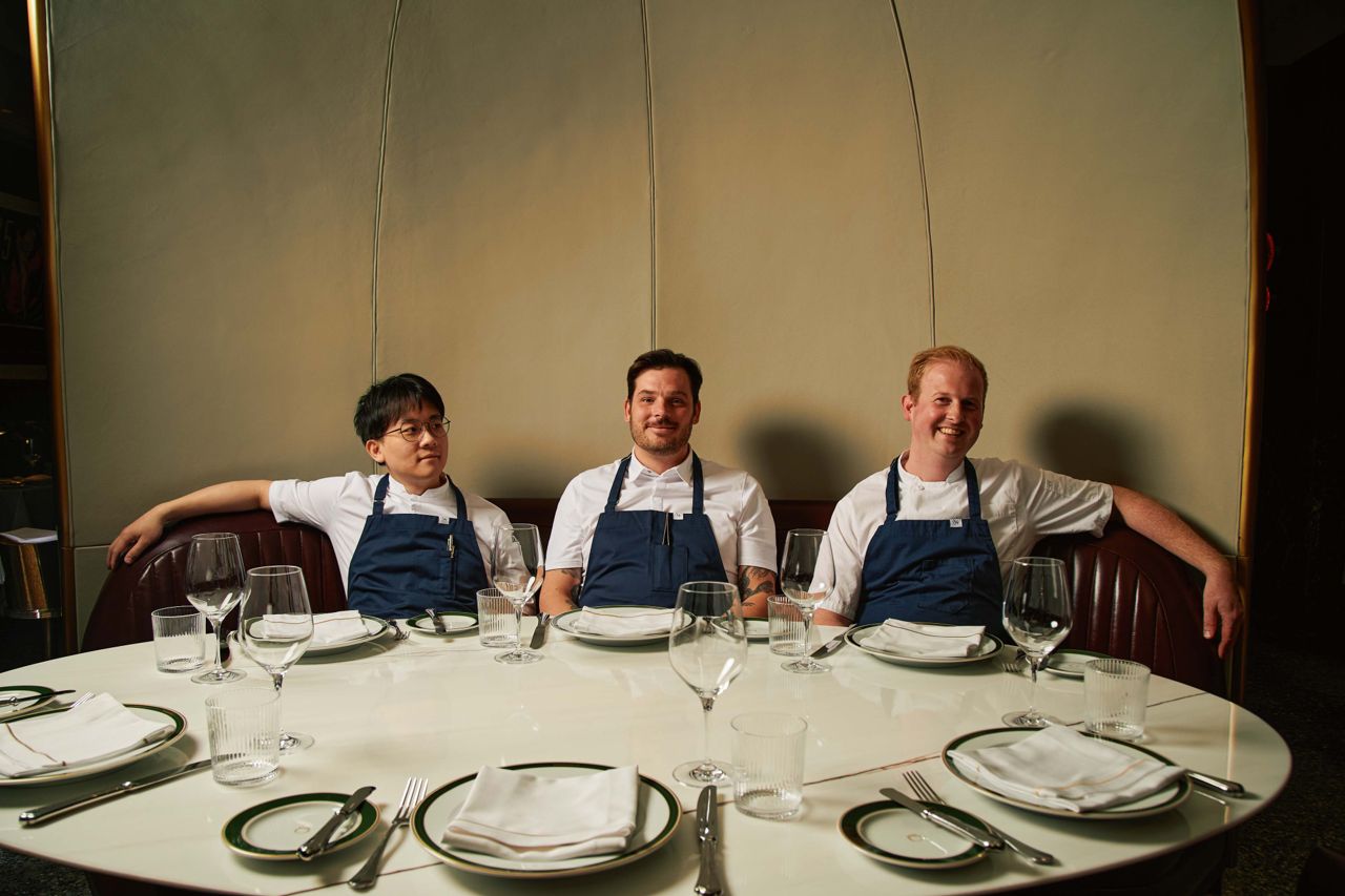 Bisteccheria Sammarco's corporate chef Shuning Tang, Rob Rossi and chef de cuisine Steve Allery