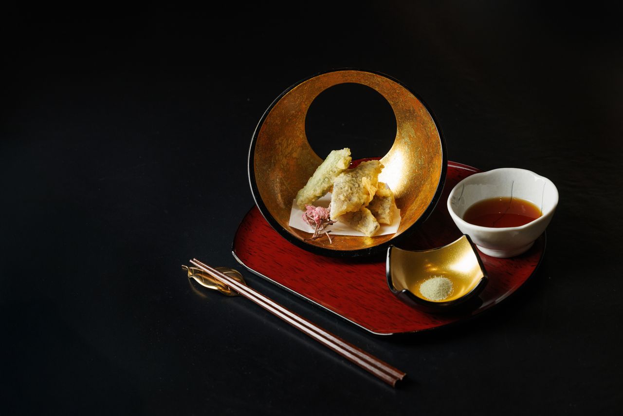 Part of Sushi Yugen's tasting menu