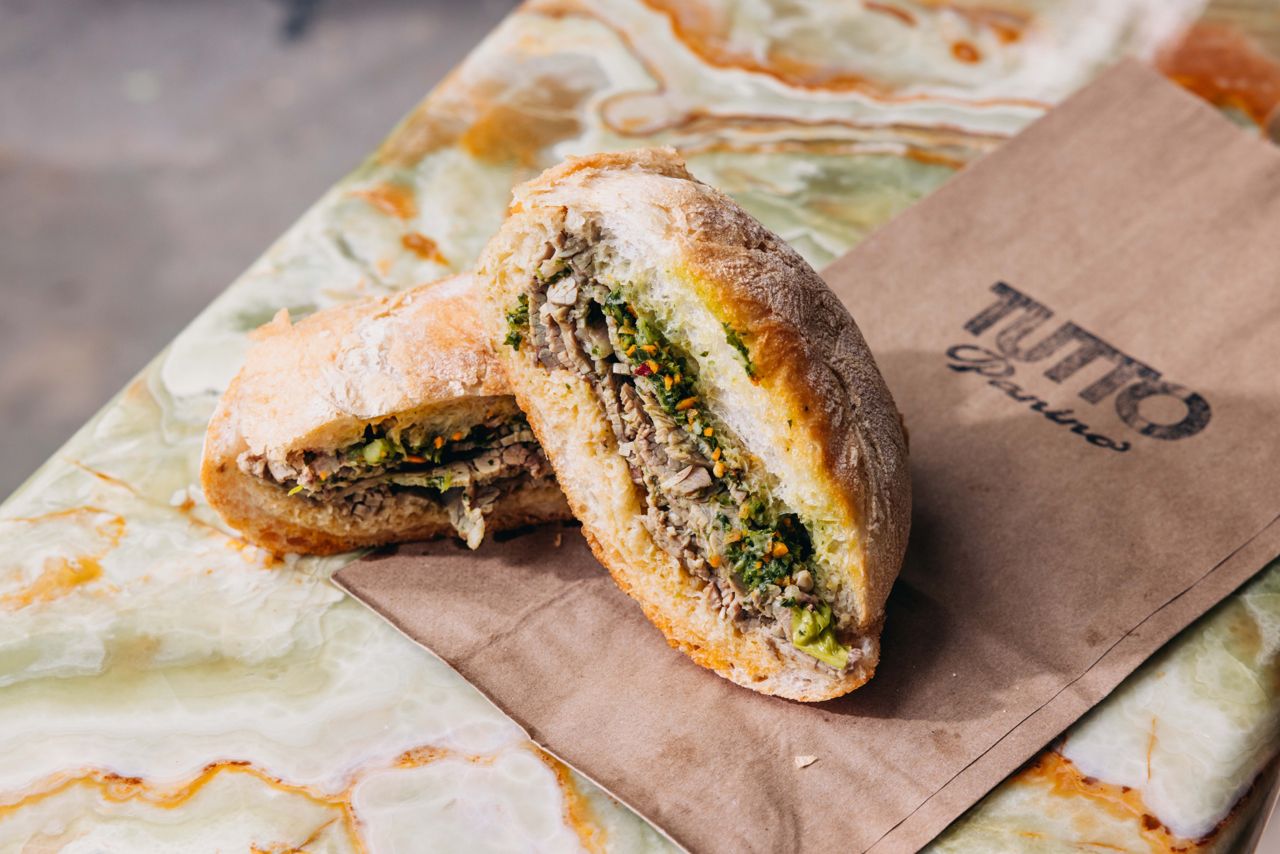 The Bollito sandwich at Tutto Panino