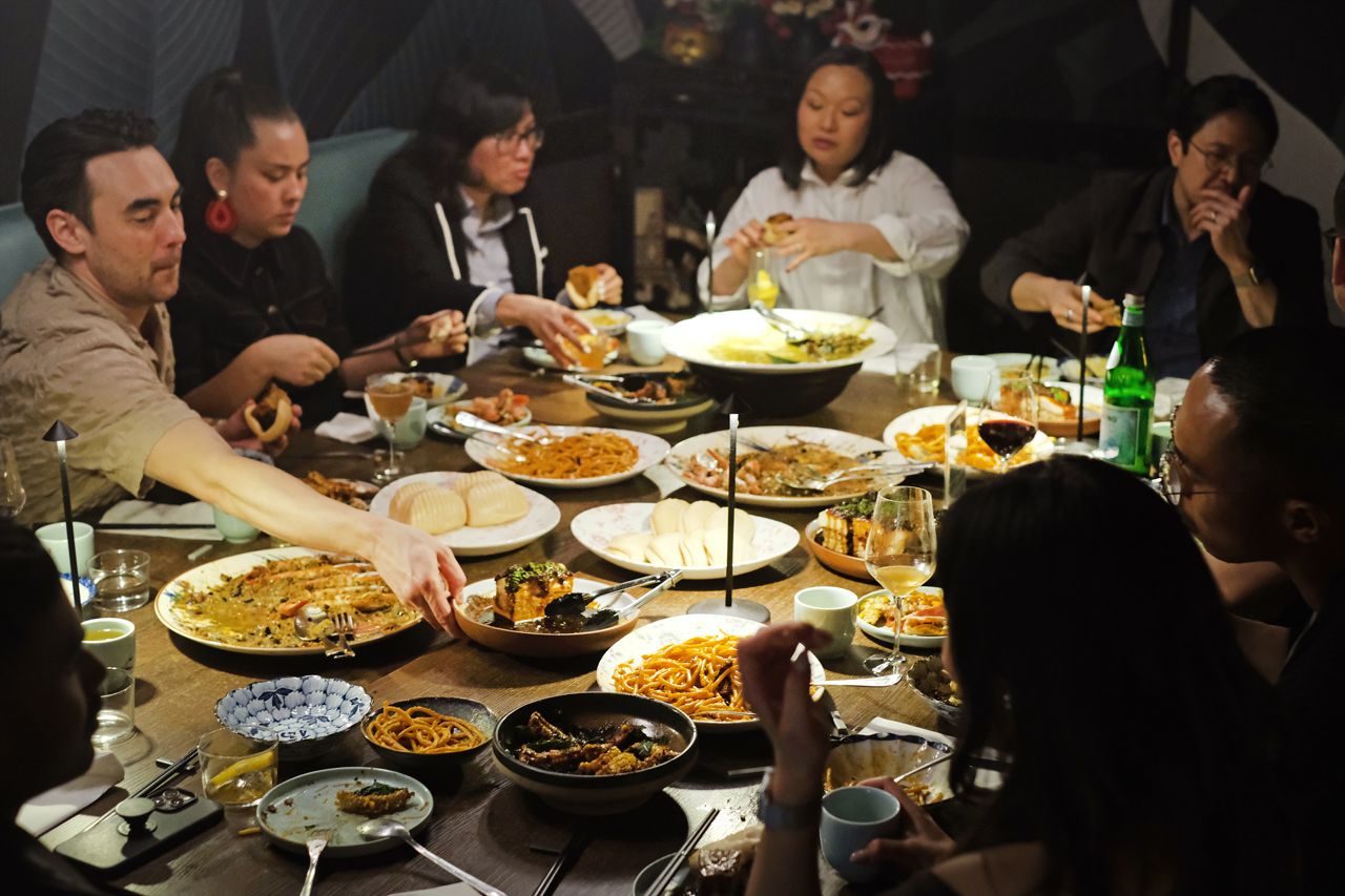 The tasting menu at Yan Dining Room is a family style affair